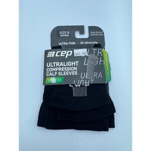 CEP V3 Ultralight WS70VY3 Calf Sleeves Womens 12.5-15in Black Compression Active